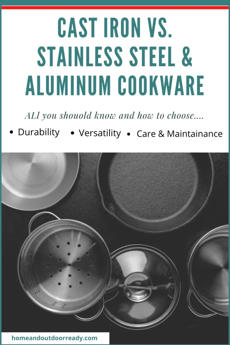 Cast Iron vs. Stainless Steel vs. Aluminum Cookware